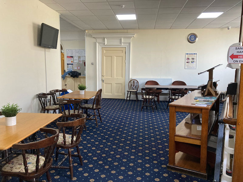 Breakout area at Southampton Masonic Hall