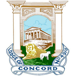 Badge of Lodge of Concord No. 4910