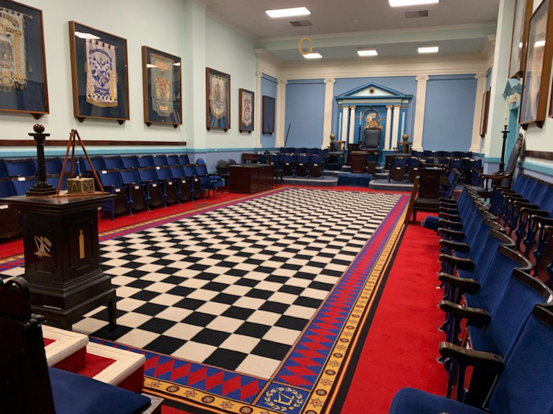 View of the Temple at Southampton Masonic Hall