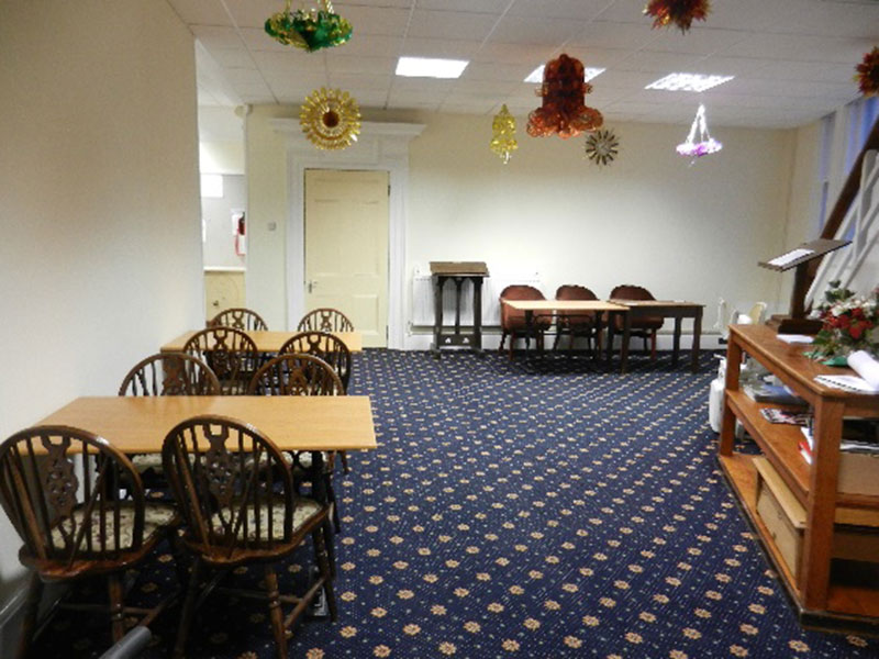 Tables in bar area at Southampton Masonic Hall