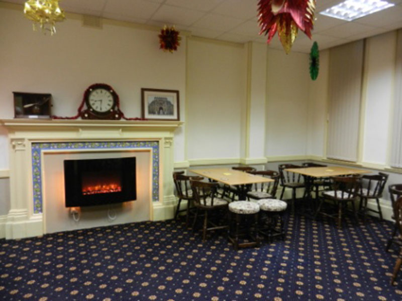 Tables in bar area at Southampton Masonic Hall