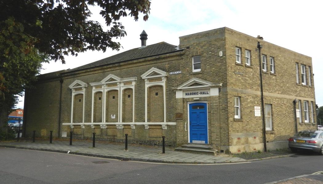 Entrance to Southampton Masonic Hall